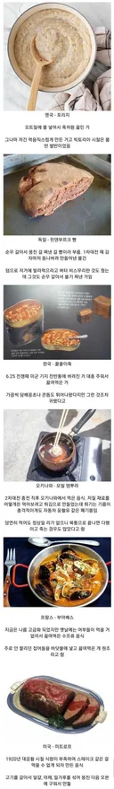 나라별 가난을 상징하는 음식.