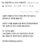 9시 50분이다 vs 10시 10분이다