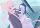 블루아카)선생님 코트 받은 아키라...