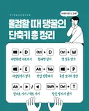몰컴할 때 댕꿀인 단축키 총 정리 .jpg