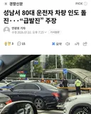 성남서 차량 인도 돌진...급발진 주장