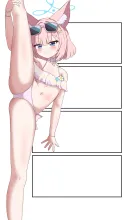 블루아카) 수영복 니코 만화를 그리려고 하고있어