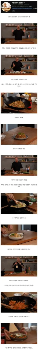 500만 요리 유튜버의 한중일 볶음밥 비교