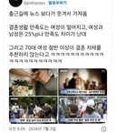 70대 여성 절반 이상이 결혼 자체를 추천하지 않는다
