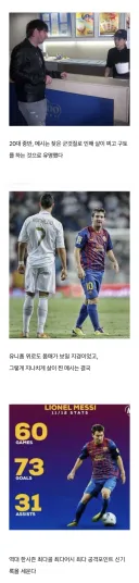 20대 중반의 메시는 간식을 좋아했다