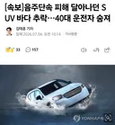 음주단속 피해 달아나던 SUV 바다 추락…40대 운전자 숨져