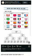 💥⚽️[북중미월드컵] 16강 대진표 공문서 스타일로 만든 세종시 ⚽️