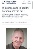 미국 조사 결과: 여성암환자인 경우 남자배우자가 이혼할 확률 ??%