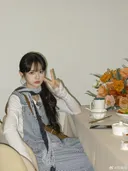얼마전 한국 왔다가 출국한 대륙의 탑스타 여배우 전희미 사진