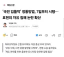 국민 입틀막 정통망법, 7일부터 시행