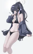 [블루아카] 검은색 비키니 우이이잇