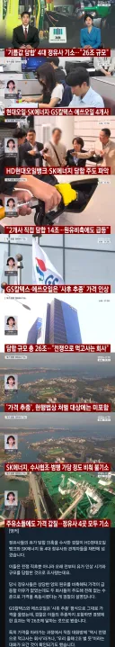 4대 정유사 '유가 담합' 적발, 26조원 규모 담합