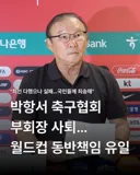 박항서 축협 부회장 사퇴 정몽규 집행부중 유일