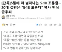 20대 절반은 "518 모른다" 역사 인식 급후퇴