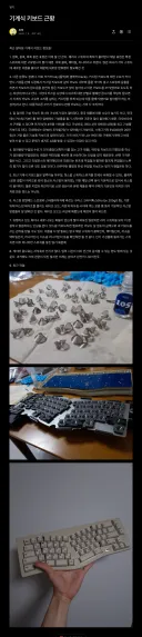 요즘 기계식 키보드 근황