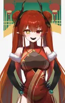 국기무스메) 마지막으로 중국쨩 긞여왔습니다 + 한중일 한장으로 합쳐왔습니다