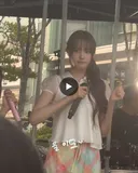 비 맞는 팬들보며 울먹울먹하는 스테이씨 심자윤씨