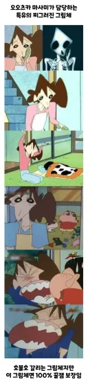 은근 호불호 갈린다는 짱구 그림체