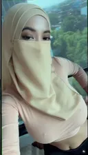 약후 )) 아니 히잡쓰고 유행중인 보여주기..