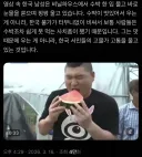 한국인들 수박 못먹고 사는 증거영상 나왔네....