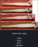 러시아 경찰에게 압수된 야구방망이에 적혀있는 단어들