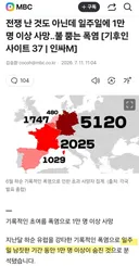 전쟁 난 것도 아닌데...일주일 만에 1만명 사망