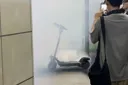 수원역 승강장에서 발생한 화재