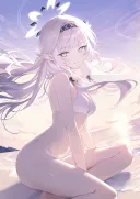 블루아카)히마리는 야하다기보단 이쁘다(후방)