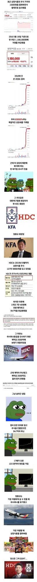 마이너스의 손 정몽규 행보