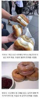 미국과 영국의 음식에 대한 개념