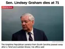 [속보/CNN] 린지 그레이엄 상원의원 사망. 향년 71세.