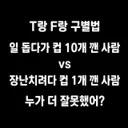 t랑 f 구별법
