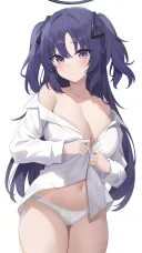 블아)하얀셔츠 유우카