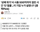 상폐 위기’서 시총 500억까지 걸린 시간 ‘단 열흘’.news