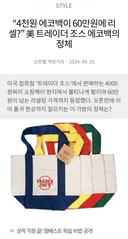 이마트 장바구니처럼 길거리에서 흔하게 보이는 가방