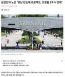 삼성전자 노조 호남 반도체 프로젝트, 조합원 84% 반대