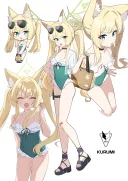 블루아카) 쿠루미 수영복 그렷음