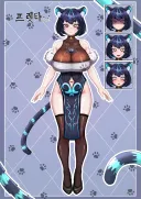 자캐 완성해왔어