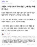 [속보] 또람푸 또 아가리 호르무즈 내꺼임 관세 20%