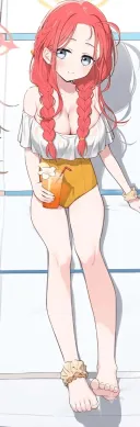블루아카)이번 수영복 유즈 일러 수정됨