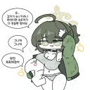 블루아카) 폭우주의보 후유.grim