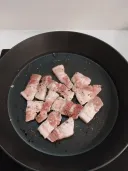 야식 삼겹살 먹지에
