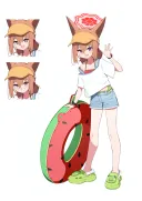 블루아카) 수영복 루미(어린이)