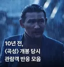 10년전 곡성 개봉당시 관객 반응