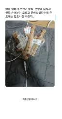 택배 주문한거 옆집 손녀가 뜯음
