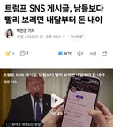 속보) 트럼프 SNS, 유료 서비스 개시