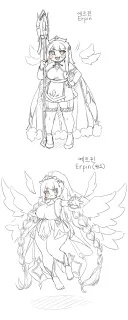 트릭컬)스케치한 캐릭터들 모음