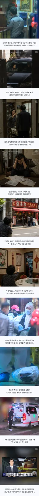 내연남의 아내 머리를 절단한 끔찍한 중식당 살인사건(우리나라 사건임)