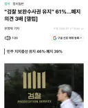 보완수사 여론조사 가장 최근
