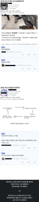 맞다 아니다 의견 갈리는 군대 제도류 甲